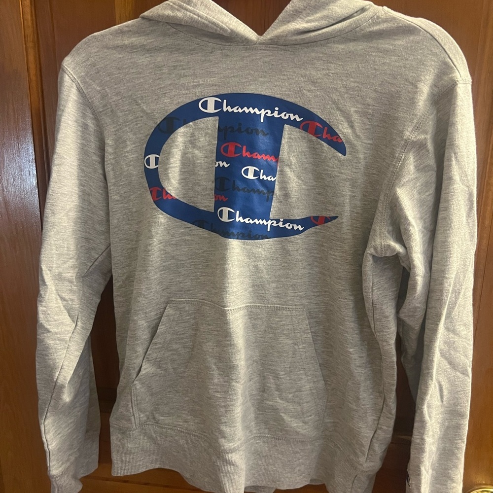 Champion Heather Gray Athletic Hoodie